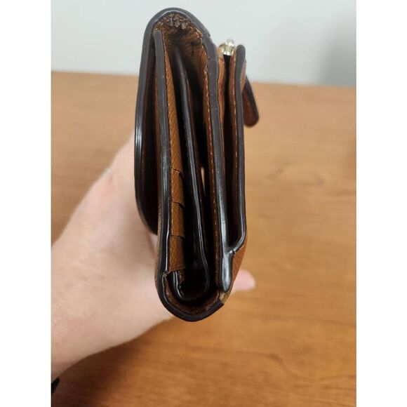 Coach BROWN Camel color Authentic Coach wallet F52715 AND CHECKBOOK COVER - Picture 6 of 16